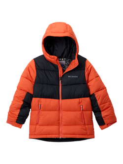 Columbia Kids' Pike Lake II Hooded Jacket, Zing/Black