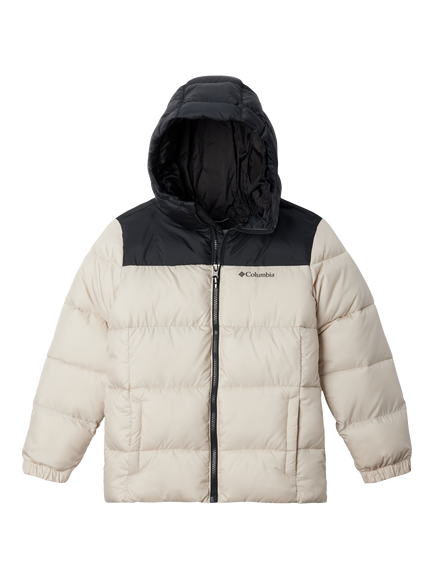 Columbia Kids' Puffect Hooded Jacket, Stone