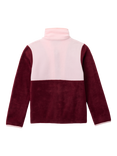 Columbia Kids' Fleece Long Sleeved High Neck Jacket, Rich Wine