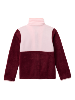 Columbia Kids' Fleece Long Sleeved High Neck Jacket, Rich Wine - view 2, Rich Wine