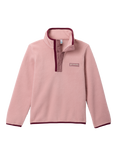 Columbia Kids' Helvetia Half Zip Fleece, Eraser Pink