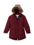 Columbia Kids' Nordic Strider Hooded Jacket, Rich Wine