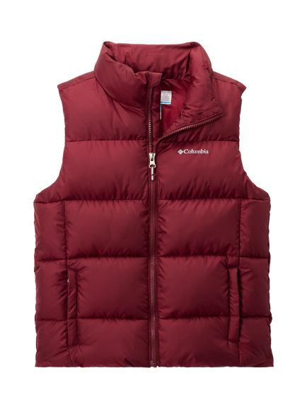 Columbia Kids' Puffect Sleeveless Vest, Rich Wine, Rich Wine