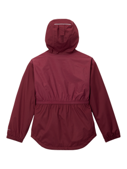 Columbia Kids' Rainy Trails Hooded Hiking Jacket, Rich Wine - view 2, Rich Wine