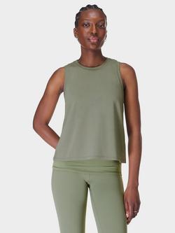 Sweaty Betty Soft Flow 2-in-1 Bra Tank Top, Willow Green