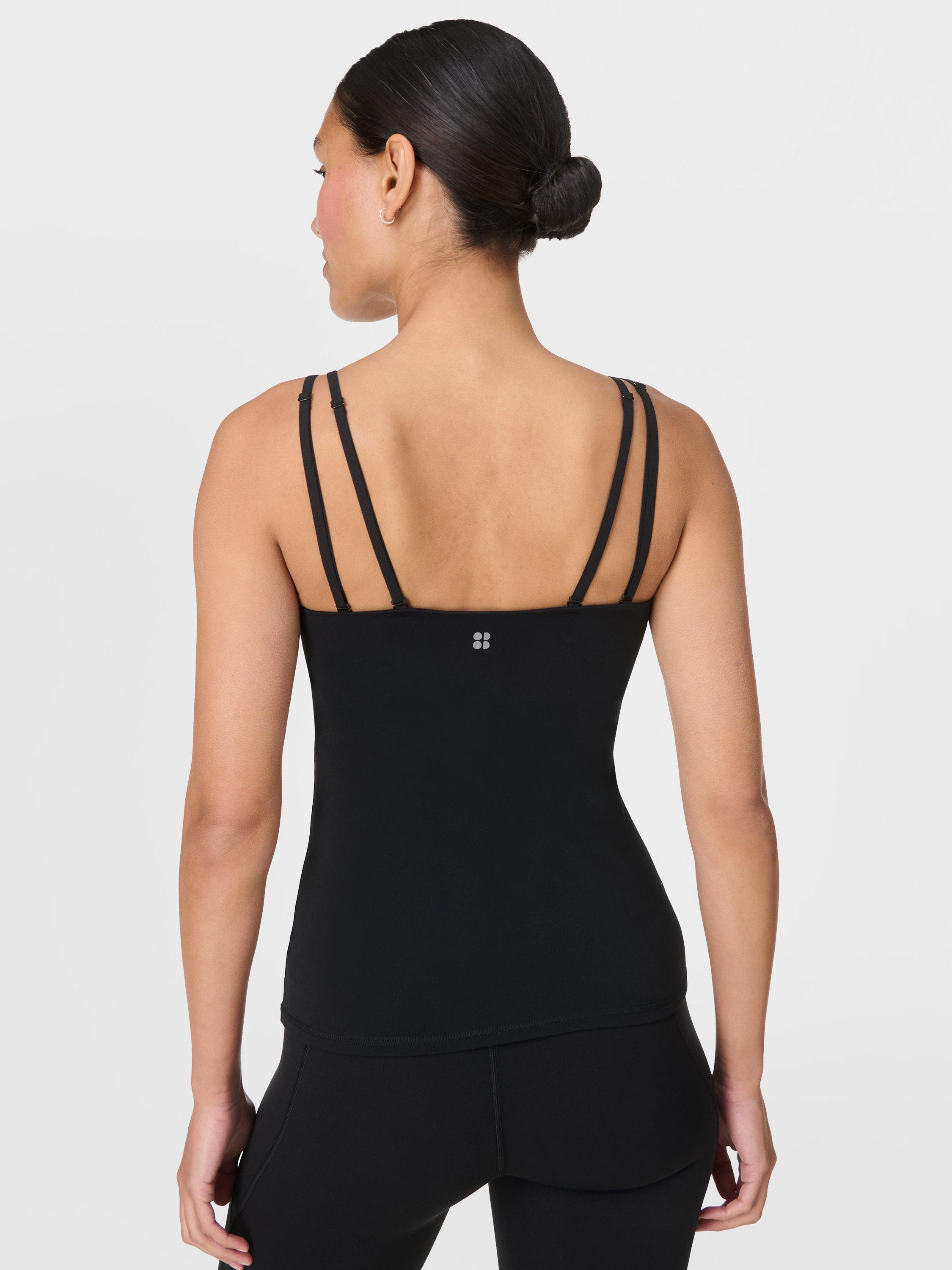 Product image 2 of 7, which shows Sweaty Betty Ultimate Studio Twin Strap Tank Top, Black, XXS