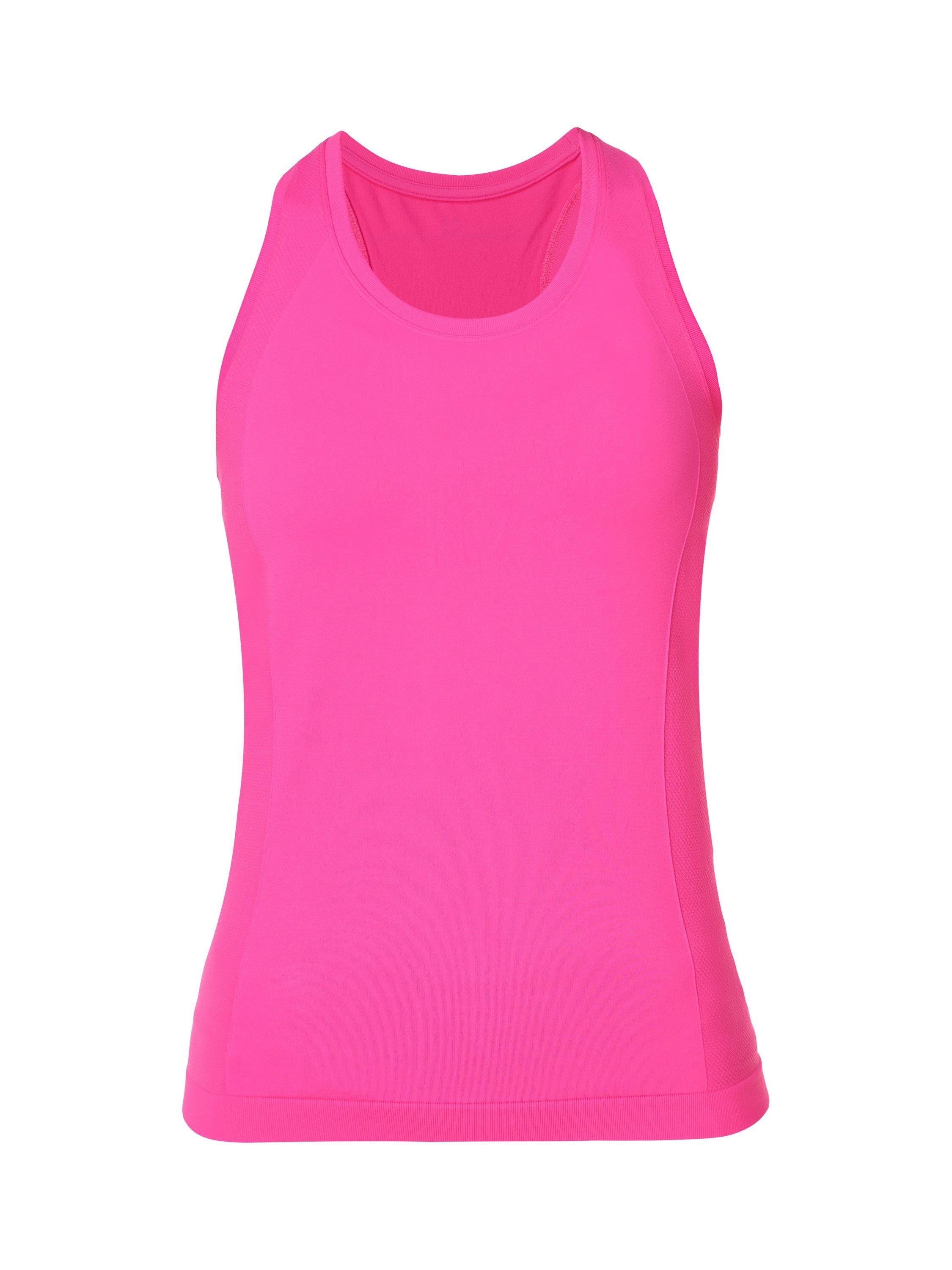 Product image 7 of 7, which shows Sweaty Betty Athlete Seamless Workout Tank Top, Fuchsia Pink, XXS