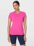 Sweaty Betty Athlete Seamless Gym Top, Fuchsia Pink