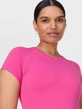 Sweaty Betty Athlete Seamless Gym Top, Fuchsia Pink