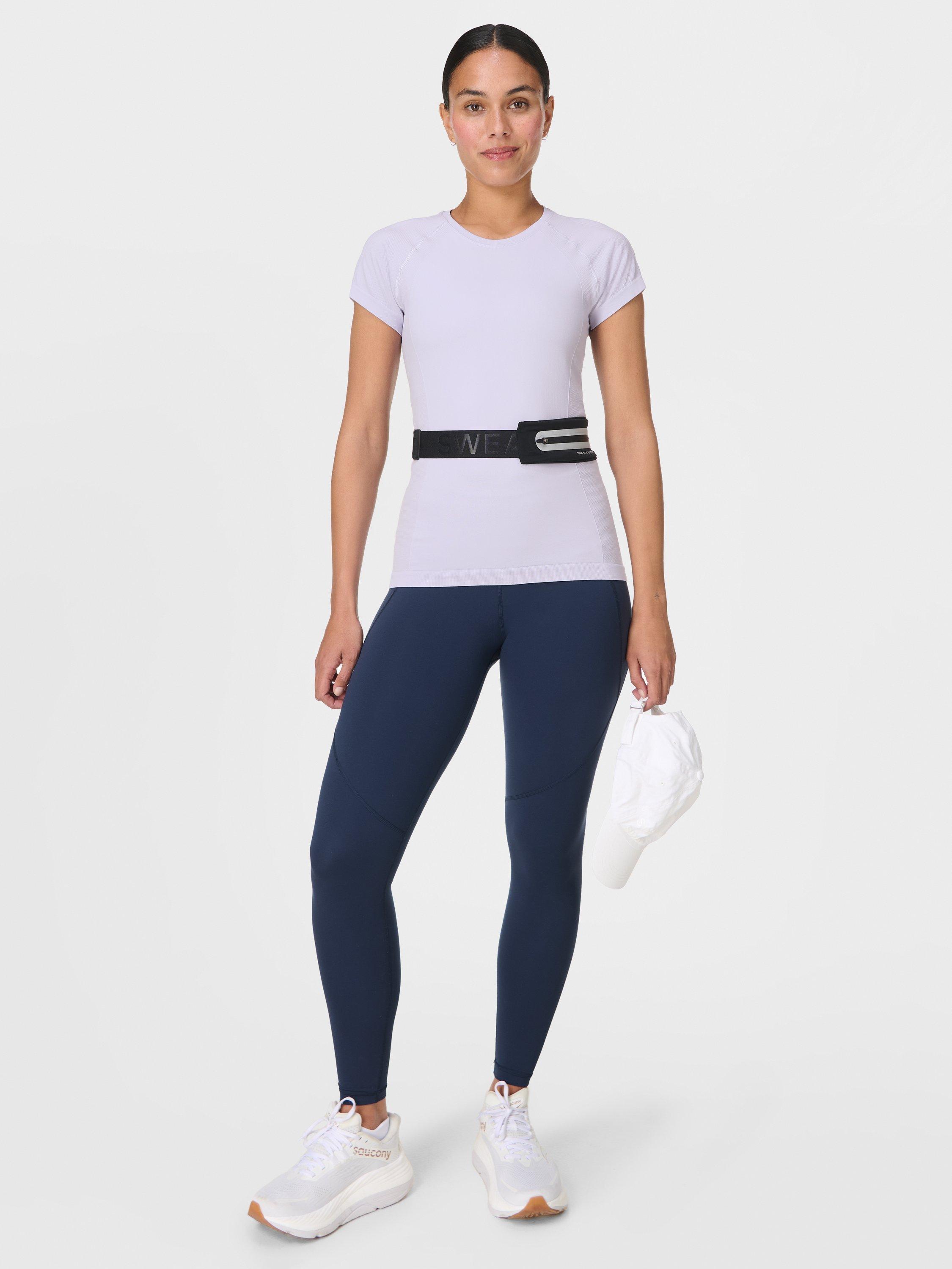 Product image 3 of 7, which shows Sweaty Betty Athlete Seamless Gym Top, Heather Purple, XXS