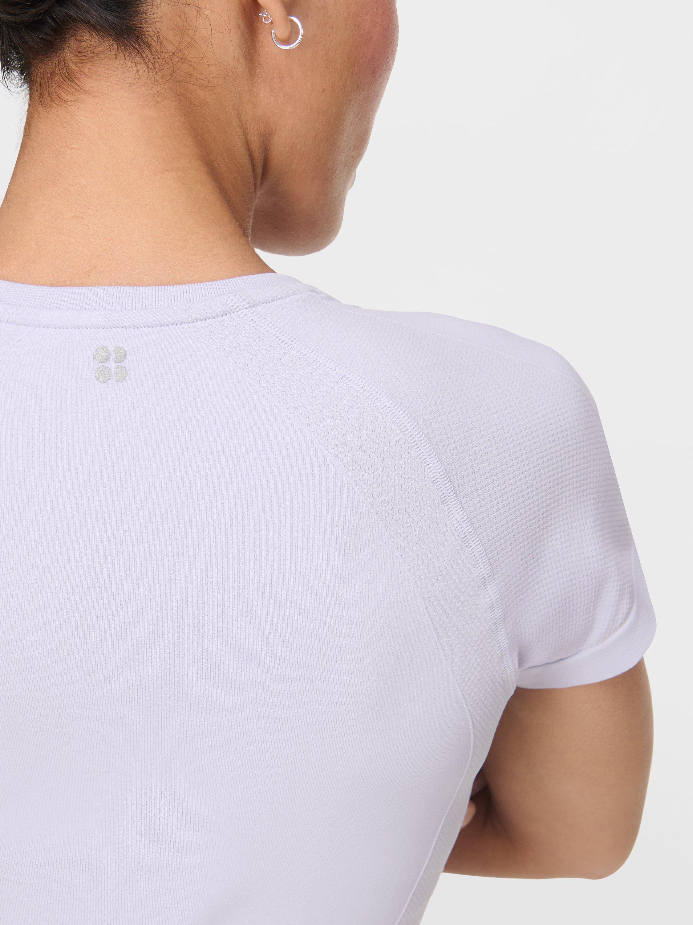 Product image 5 of 7, which shows Sweaty Betty Athlete Seamless Gym Top, Heather Purple, XXS