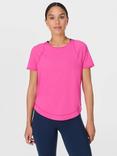 Sweaty Betty Breathe Easy T-Shirt, Fuchsia Pink, Fuchsia Pink