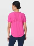 Sweaty Betty Breathe Easy T-Shirt, Fuchsia Pink, Fuchsia Pink