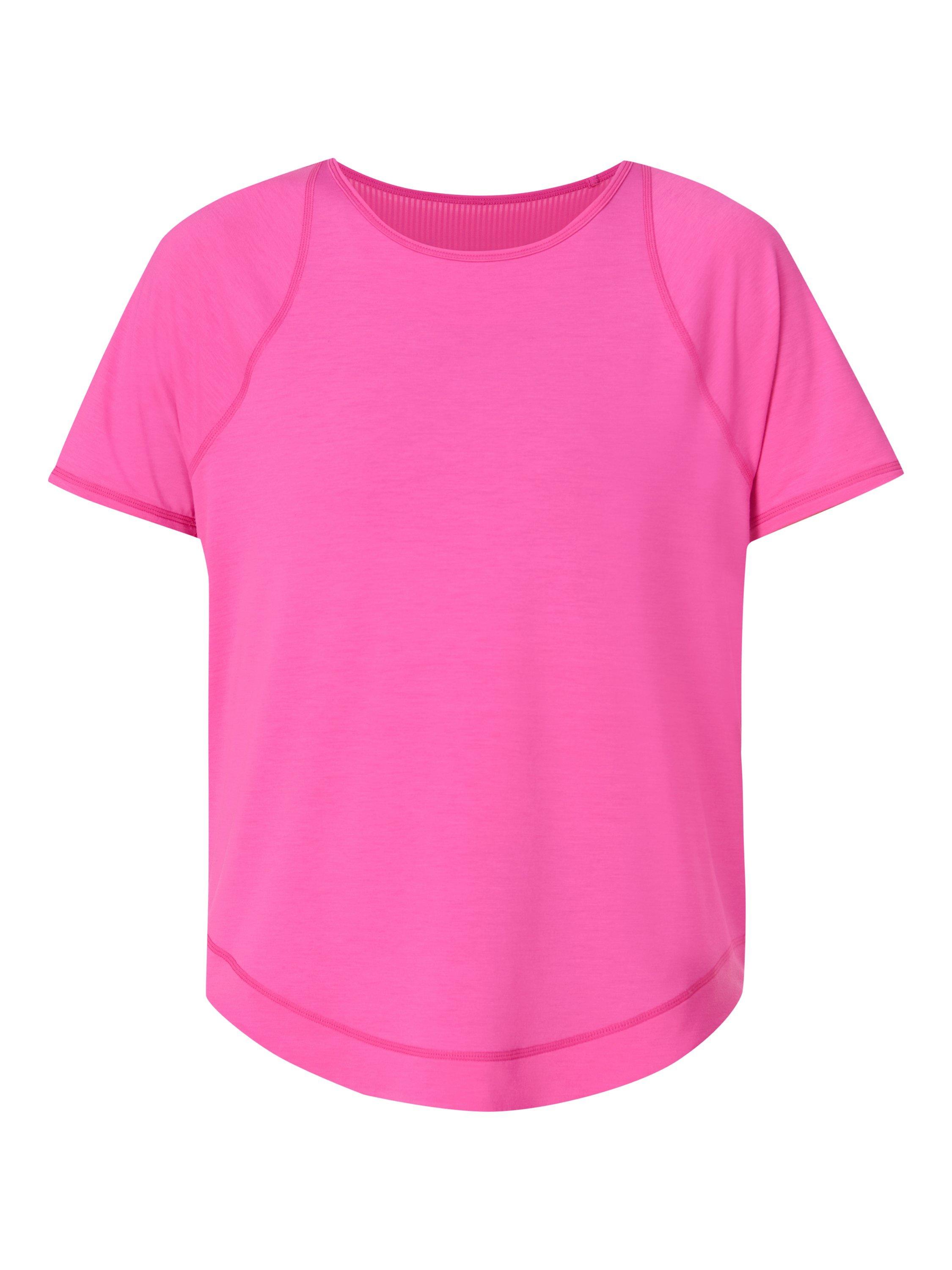 Product image 8 of 8, which shows Sweaty Betty Breathe Easy T-Shirt, Fuchsia Pink, S