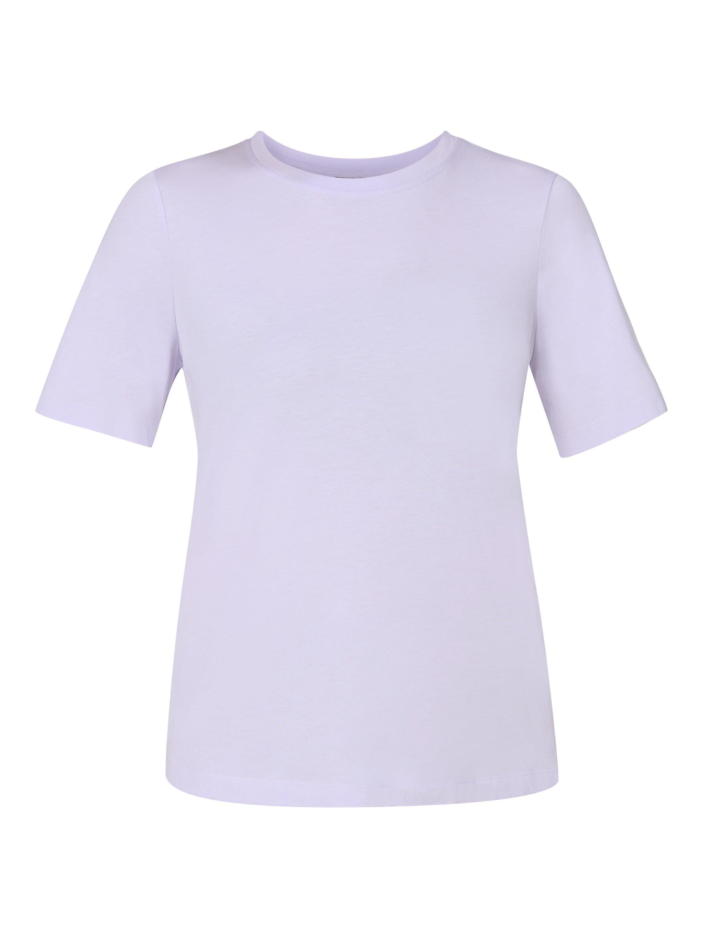 Product image 7 of 7, which shows Sweaty Betty Essential Organic Cotton Rich T-Shirt, Heather Purple, XXS