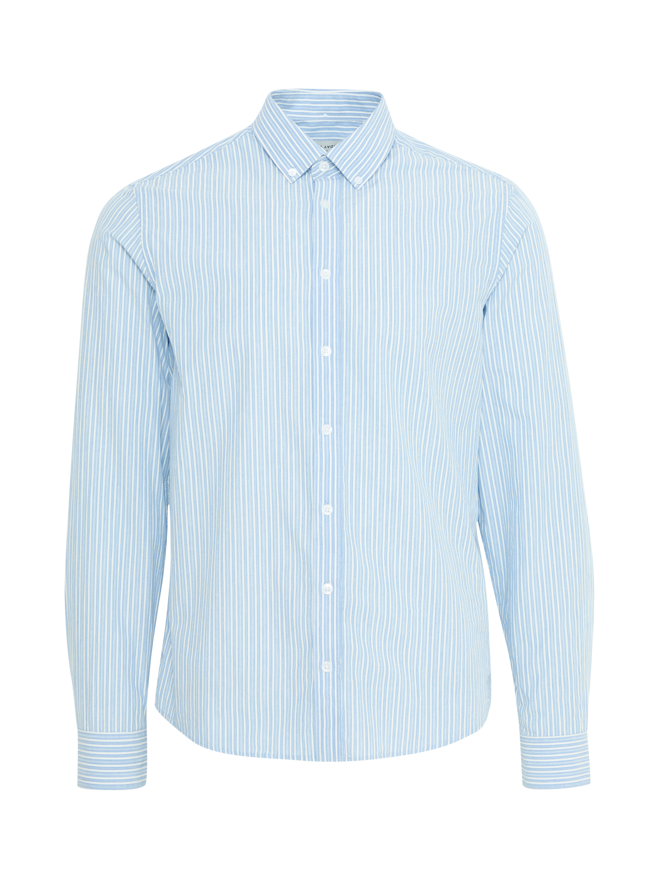 Product image 5 of 7, which shows Casual Friday Edward Cotton Regular Fit Stripe Shirt, Blue, S