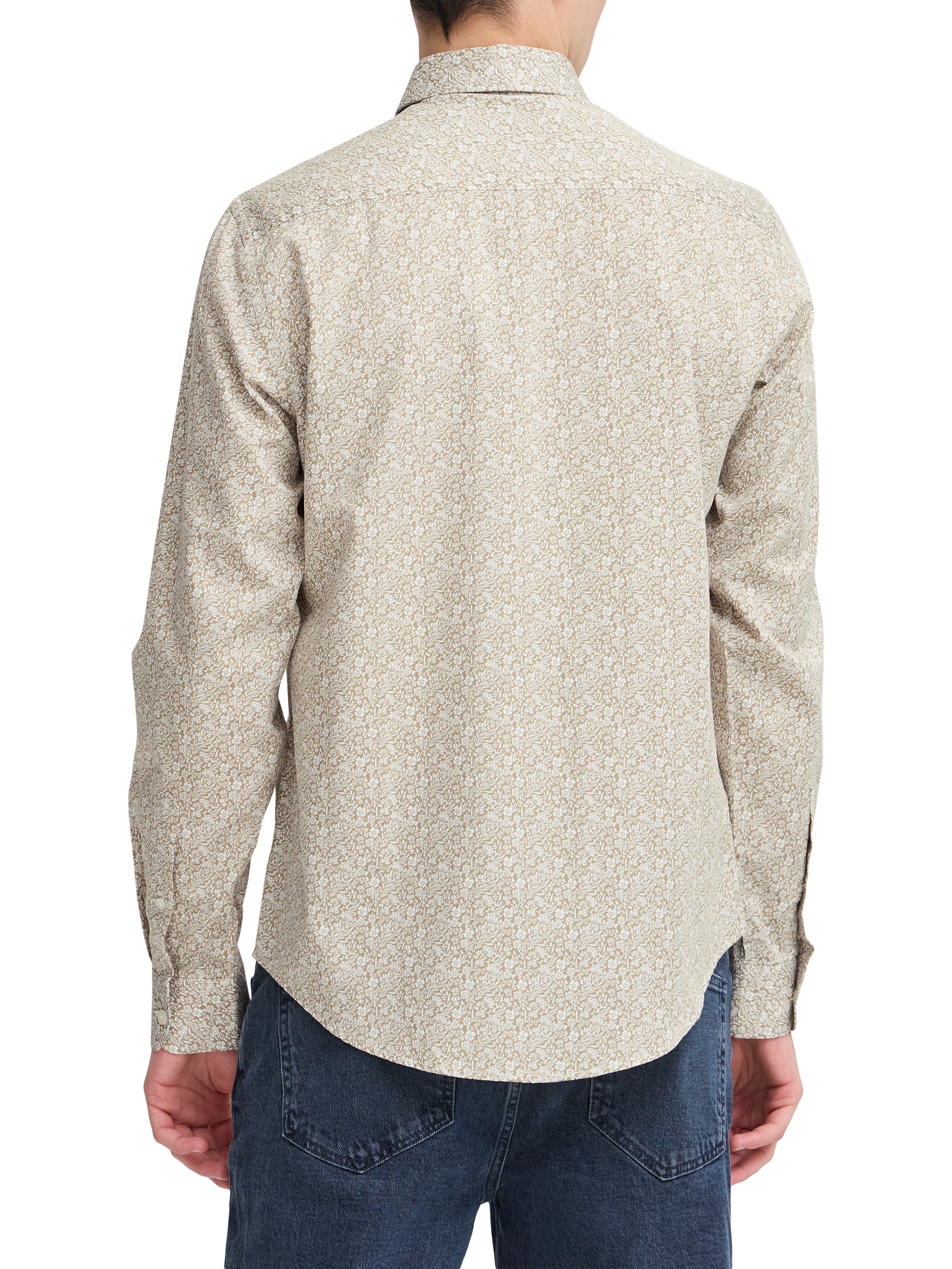 Product image 2 of 6, which shows Casual Friday Jeremy Cotton Regular Fit Ditsy Floral Shirt, Tree House, S