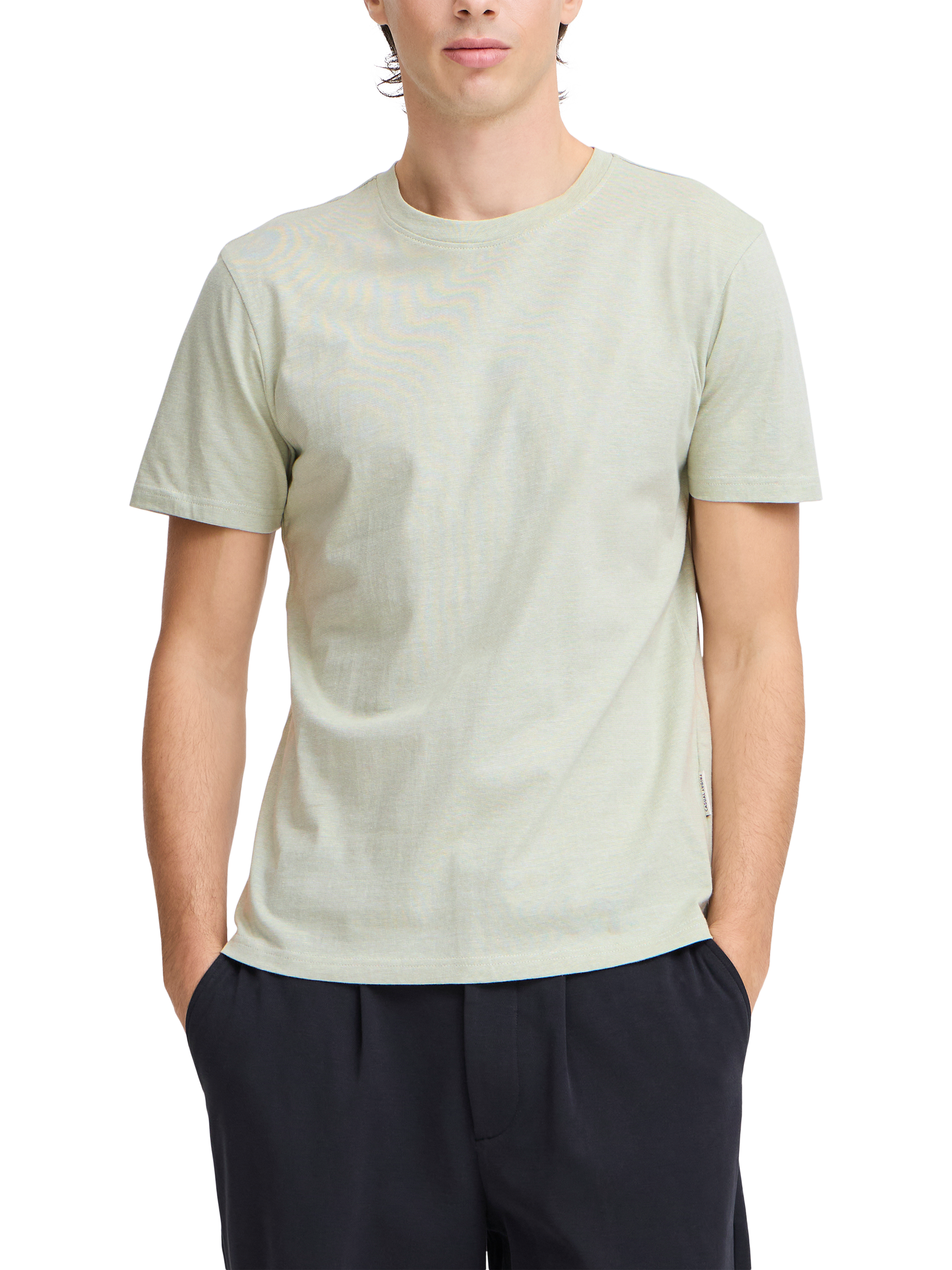Product image 1 of 7, which shows Casual Friday Thor Cotton Regular Fit Short Sleeve T-Shirt, Tea, L