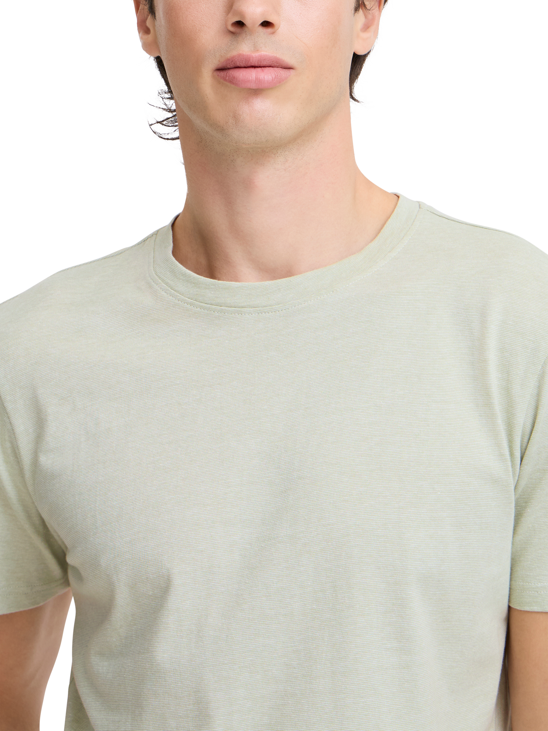 Product image 4 of 7, which shows Casual Friday Thor Cotton Regular Fit Short Sleeve T-Shirt, Tea, L