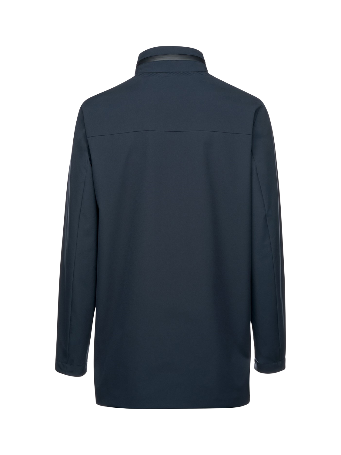Product image 4 of 4, which shows Geox Men's Spherica Water-Repellent Longline Jacket, Navy, 38R