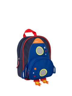 JoJo Maman Bébé Kids' Rocket Backpack, Navy