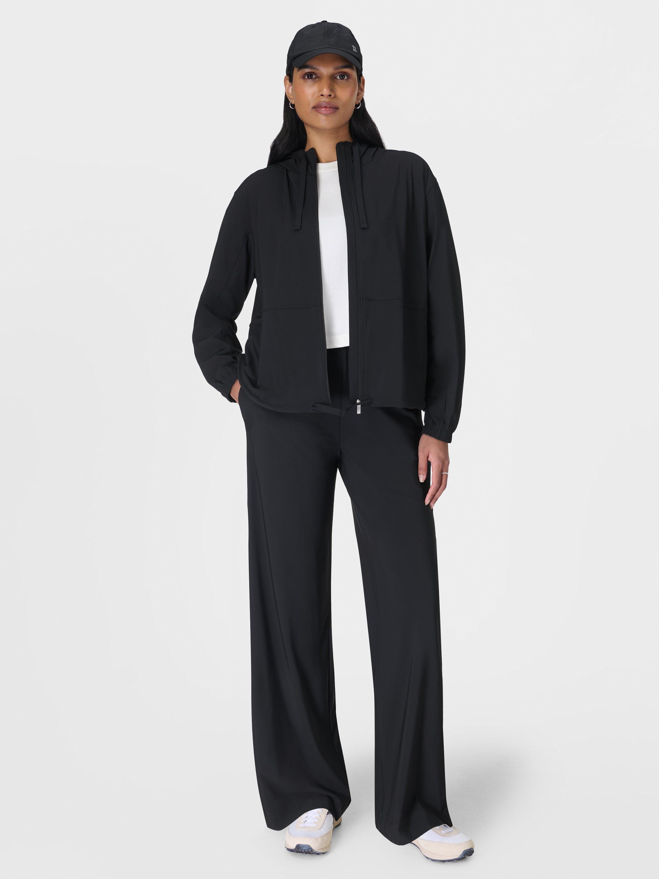 Product image 2 of 6, which shows Sweaty Betty Explorer Zip Through Midlayer, Black, XXS