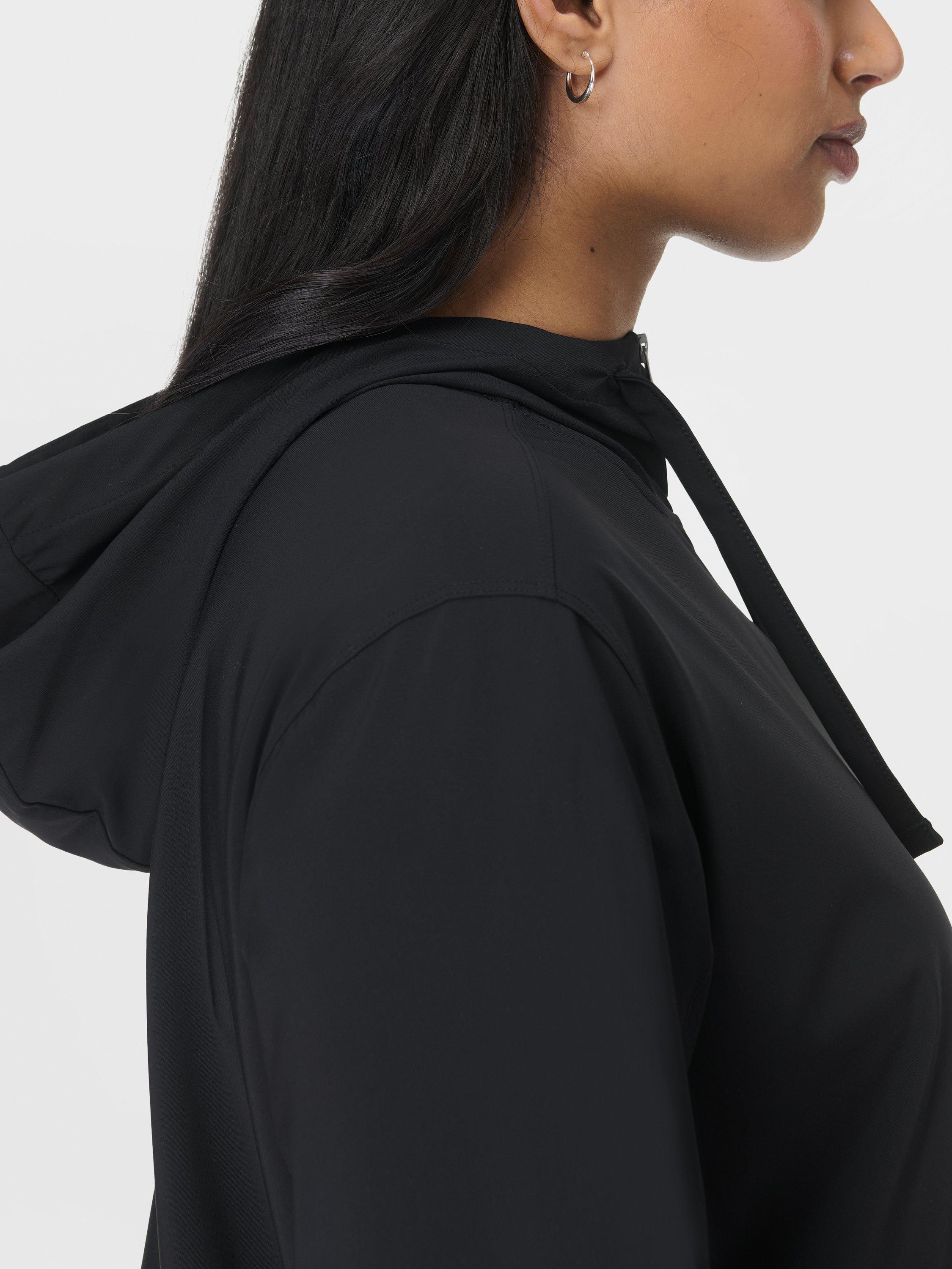 Product image 4 of 6, which shows Sweaty Betty Explorer Zip Through Midlayer, Black, XXS