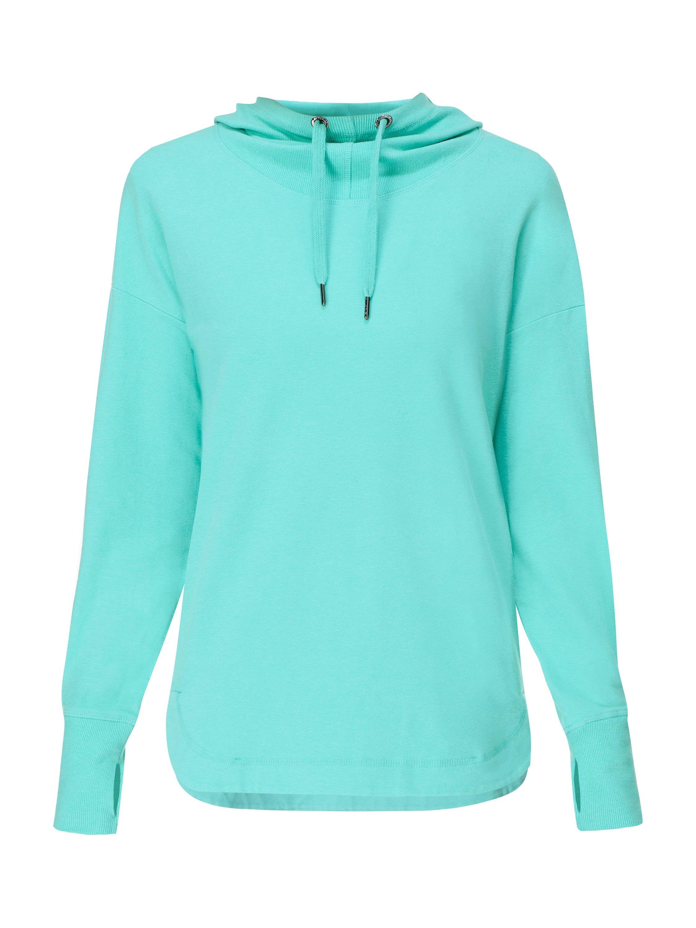 Product image 7 of 7, which shows Sweaty Betty Escape Luxe Fleece Hoodie, Sea Spray Blue, XXS