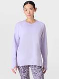 Sweaty Betty After Class Longline Sweatshirt, Heather Purple