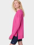 Sweaty Betty After Class Longline Sweatshirt, Fuchsia Pink