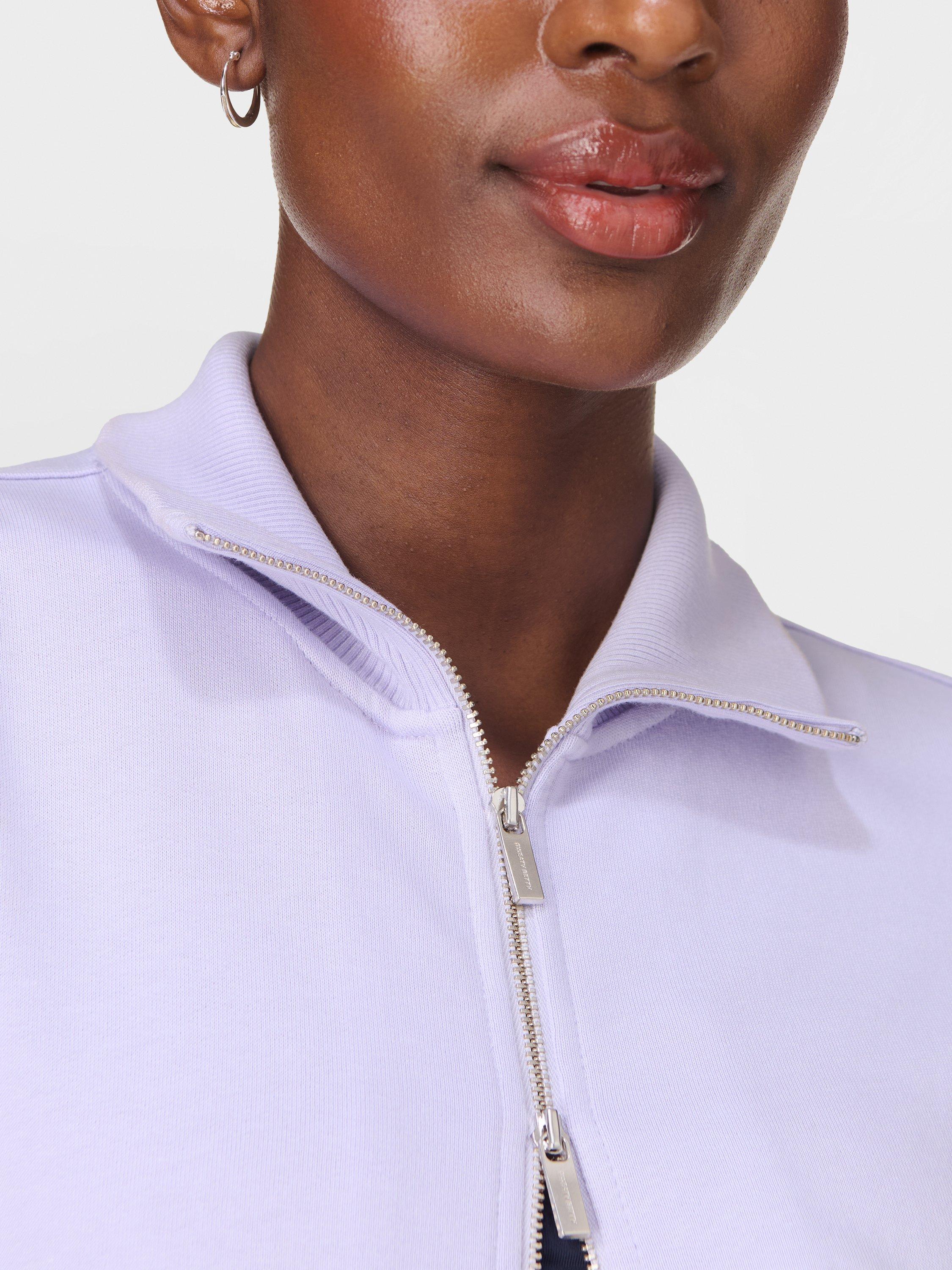 Product image 6 of 7, which shows Sweaty Betty After Class Zip Up Jacket, Purple, L