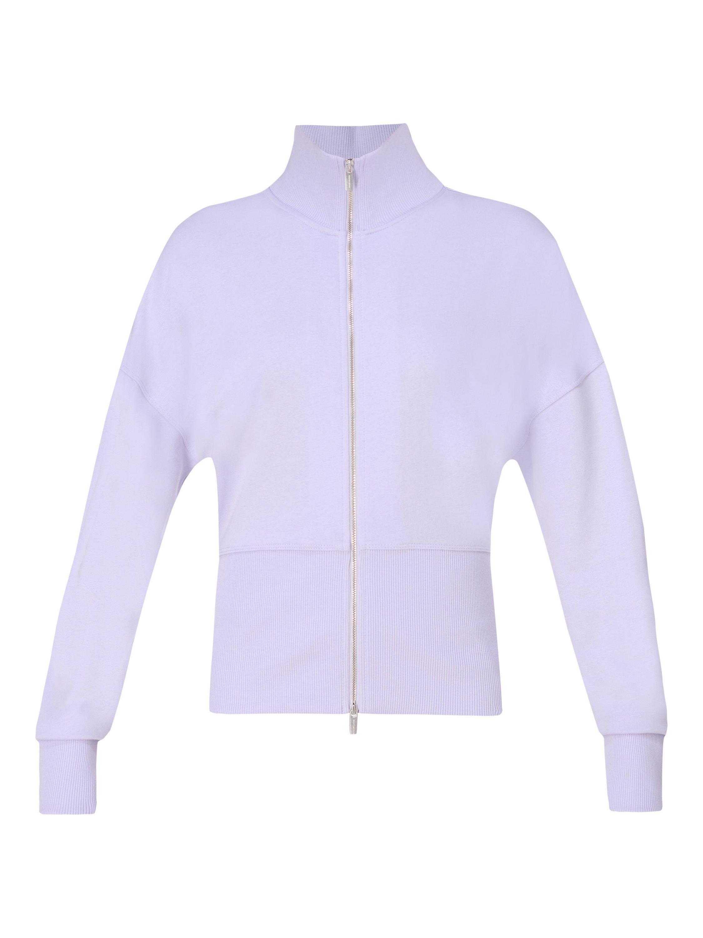 Product image 7 of 7, which shows Sweaty Betty After Class Zip Up Jacket, Purple, L