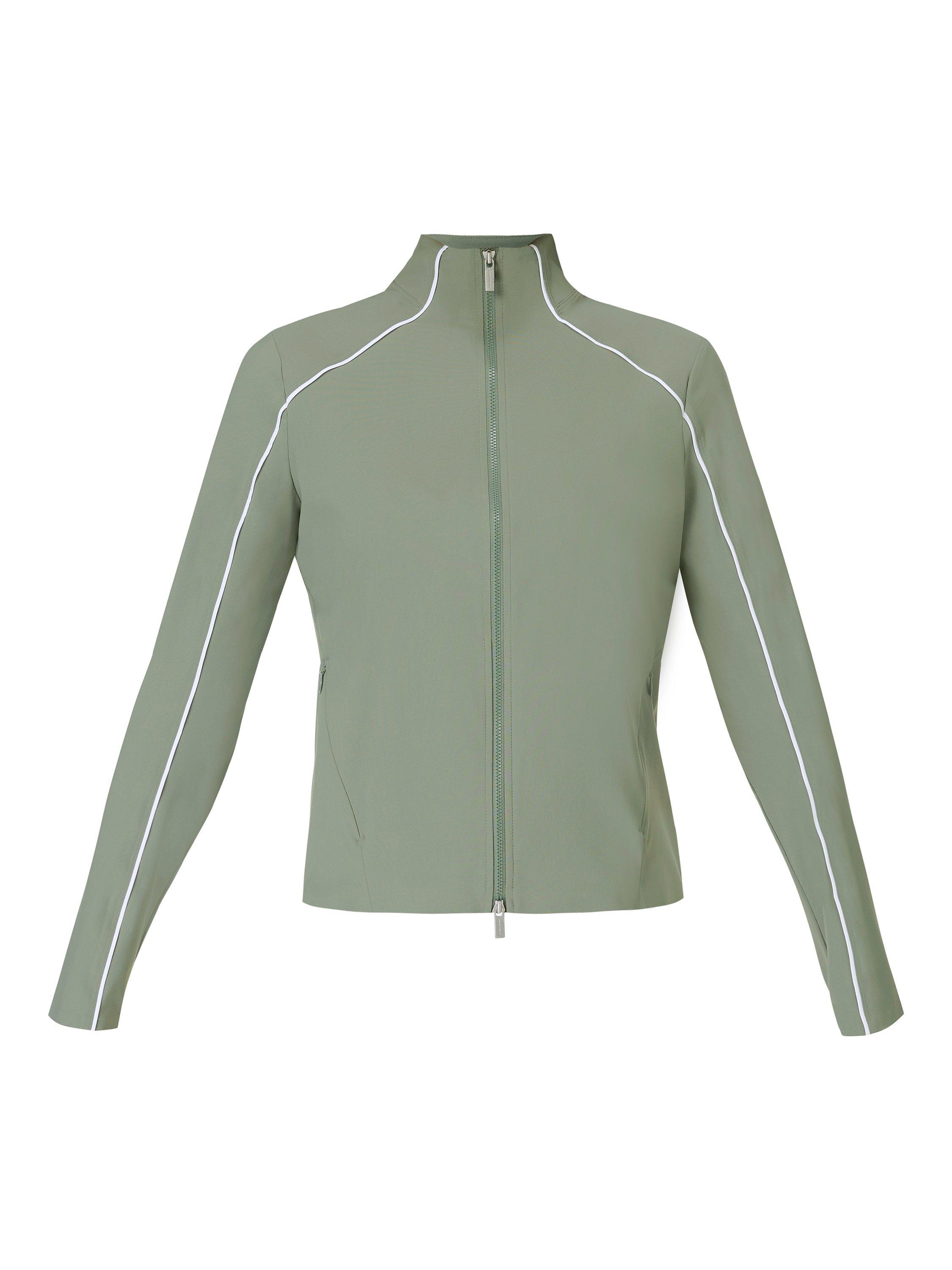 Product image 8 of 8, which shows Sweaty Betty Anytime Explorer Zip Up, Willow Green, XXS