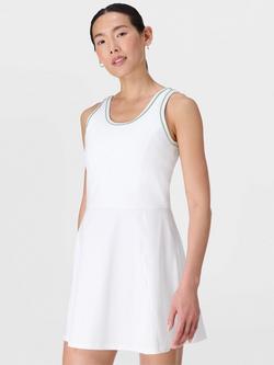 Sweaty Betty Power Flare Dress, White, White