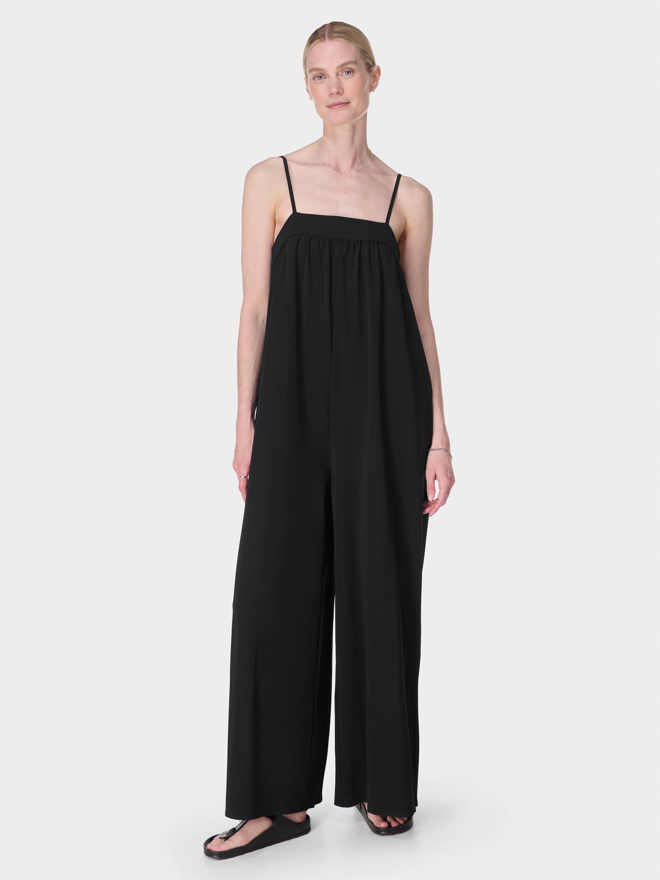 Product image 3 of 7, which shows Sweaty Betty Explorer Summer 30" Jumpsuit, Black, XXS