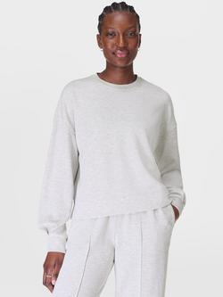 Sweaty Betty Sand Wash Cloud Weight Sweatshirt, Ice Grey Marl