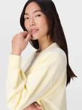 Sweaty Betty Sand Wash Cloud Weight Sweatshirt, Buttercream Yellow