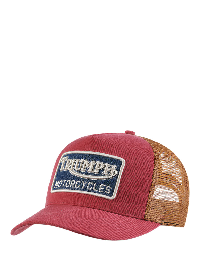 Product image 1 of 2, which shows Triumph Motorcycles Hunter Cap, Rose, One Size