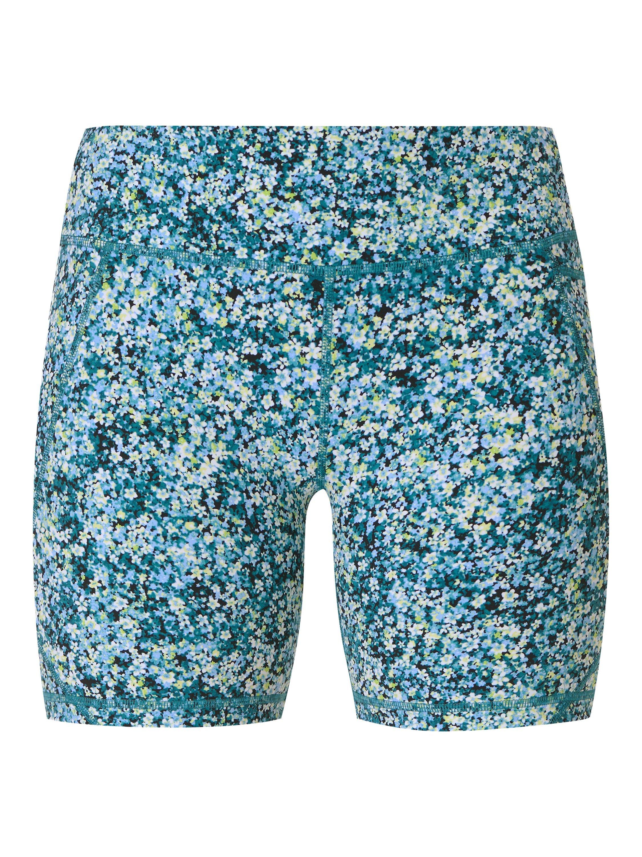 Product image 8 of 8, which shows Sweaty Betty Power 6" Biker Shorts, Blue Meadow Print, XXS