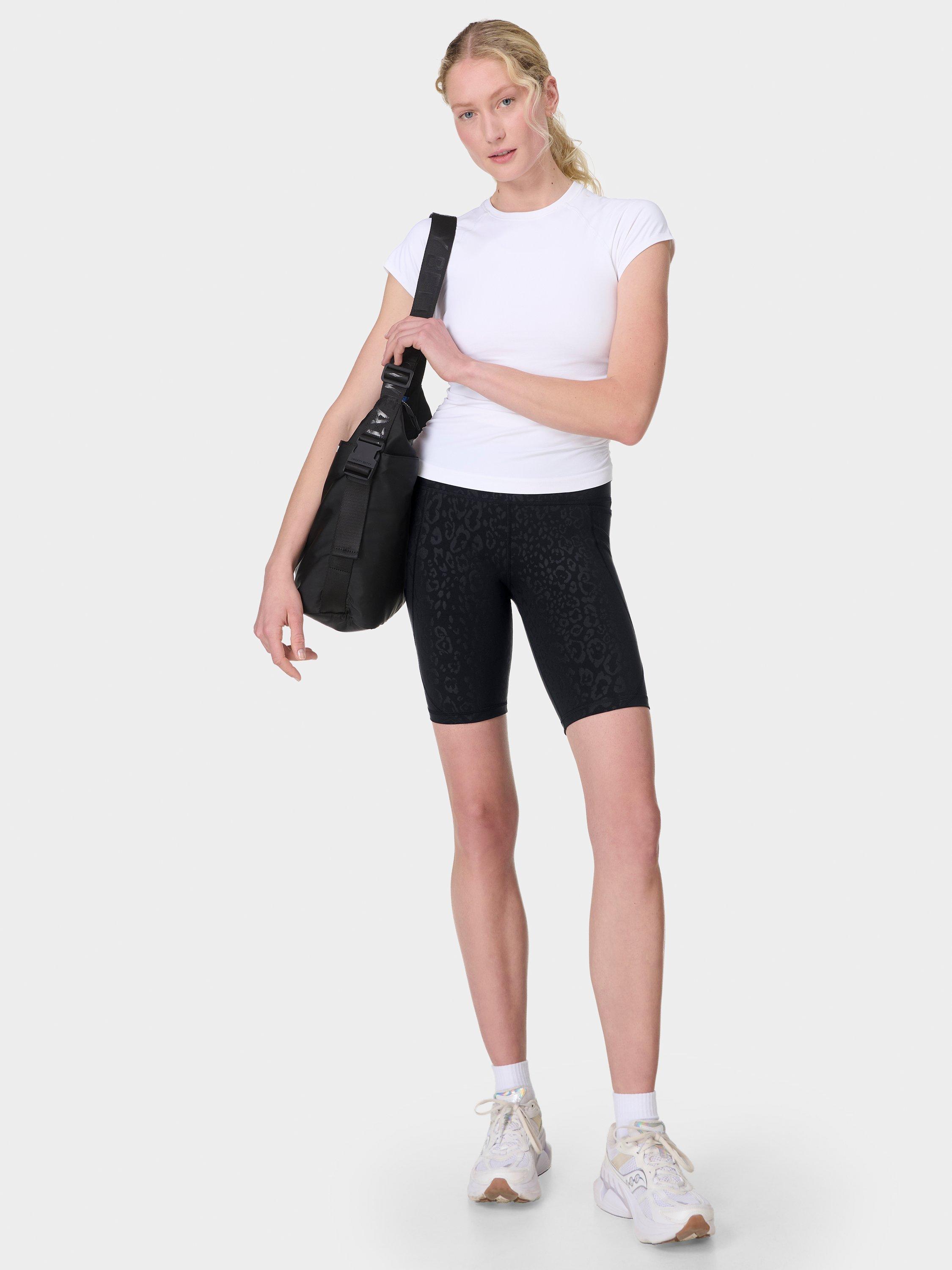 Product image 3 of 8, which shows Sweaty Betty Power 9" Biker Shorts, Black, XXS