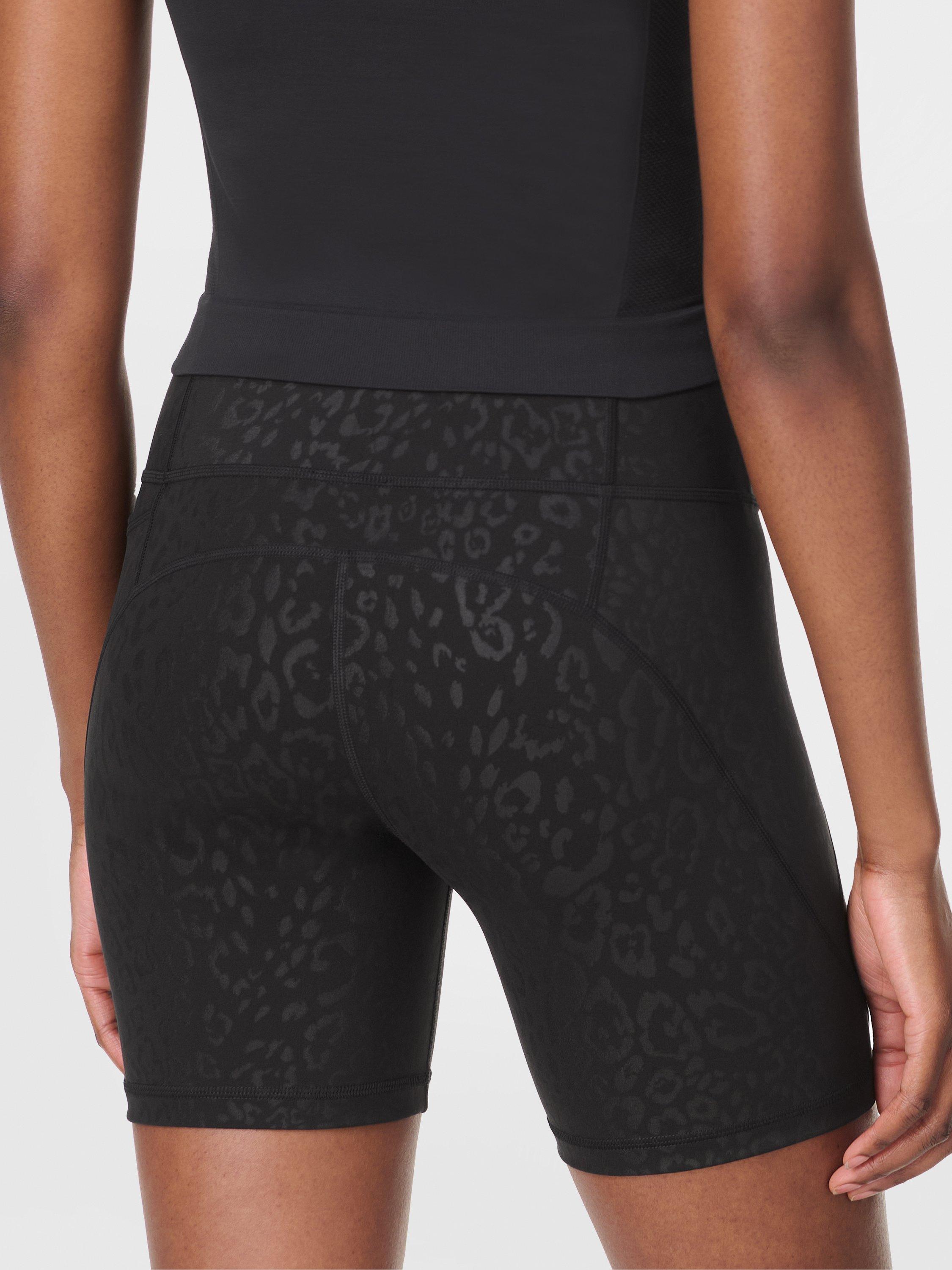 Product image 3 of 8, which shows Sweaty Betty Power 6" Biker Shorts, Black Leopard, XXS