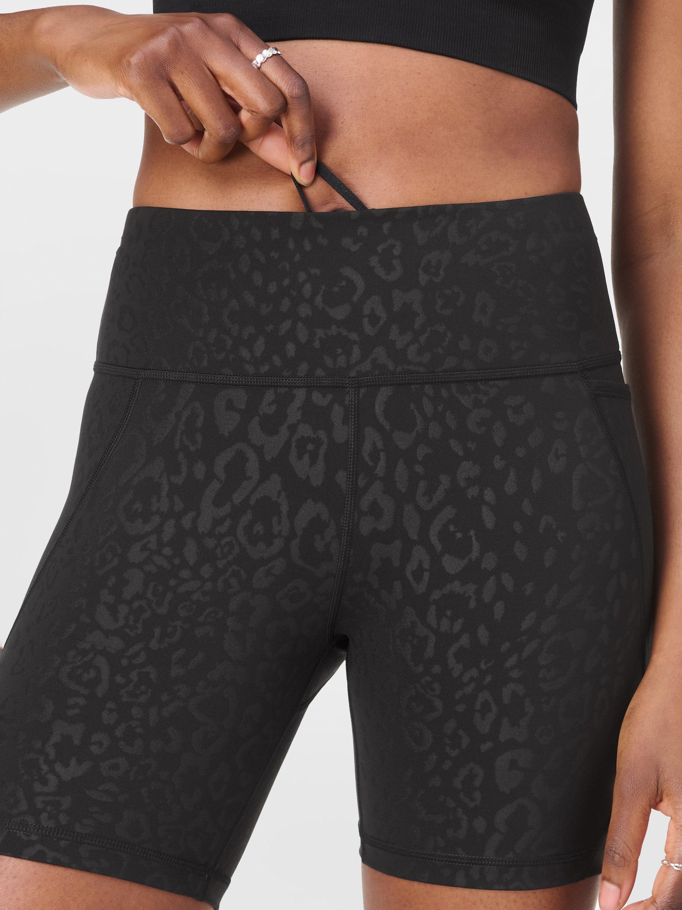 Product image 5 of 8, which shows Sweaty Betty Power 6" Biker Shorts, Black Leopard, XXS