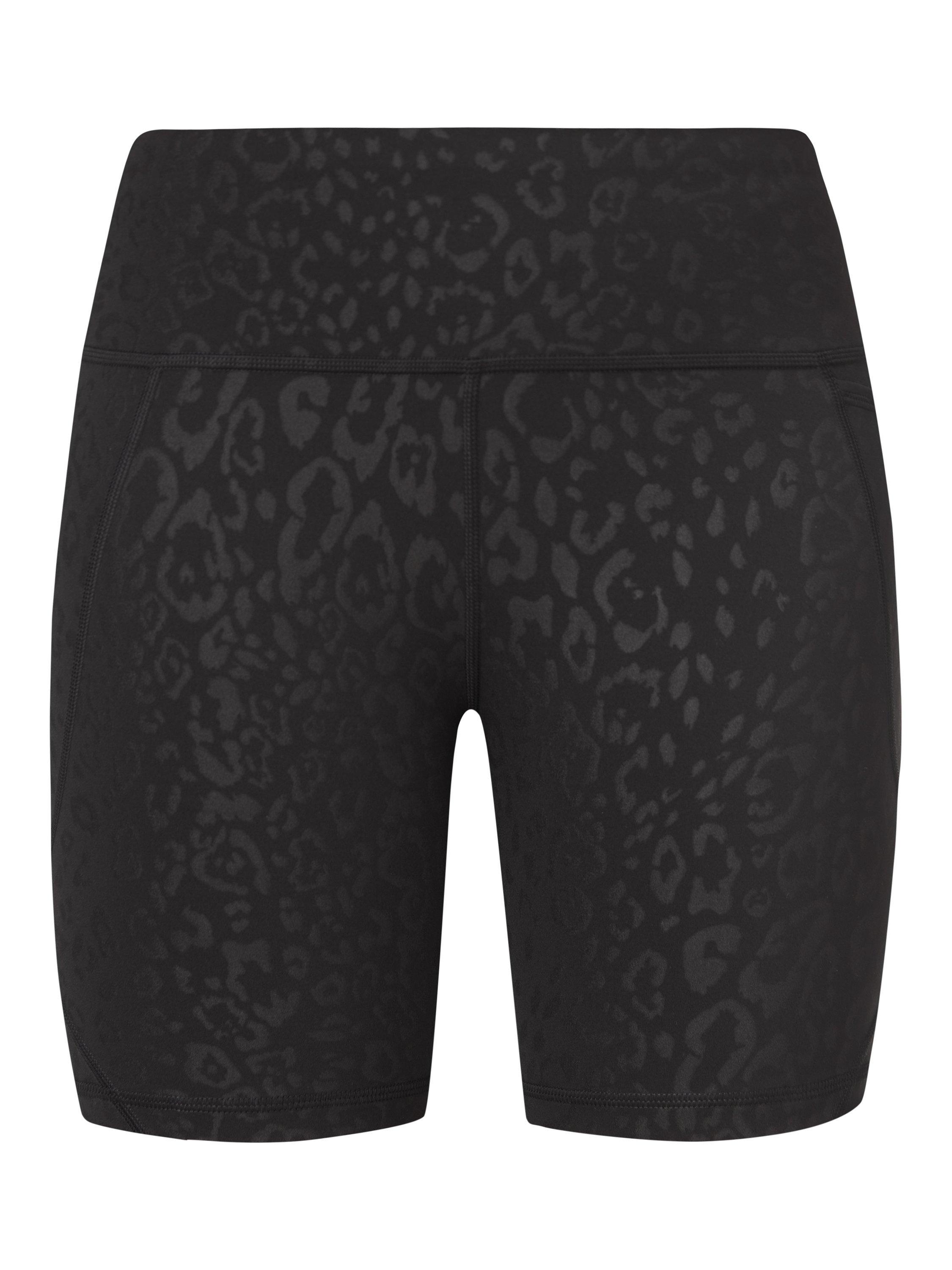 Product image 7 of 8, which shows Sweaty Betty Power 6" Biker Shorts, Black Leopard, XXS
