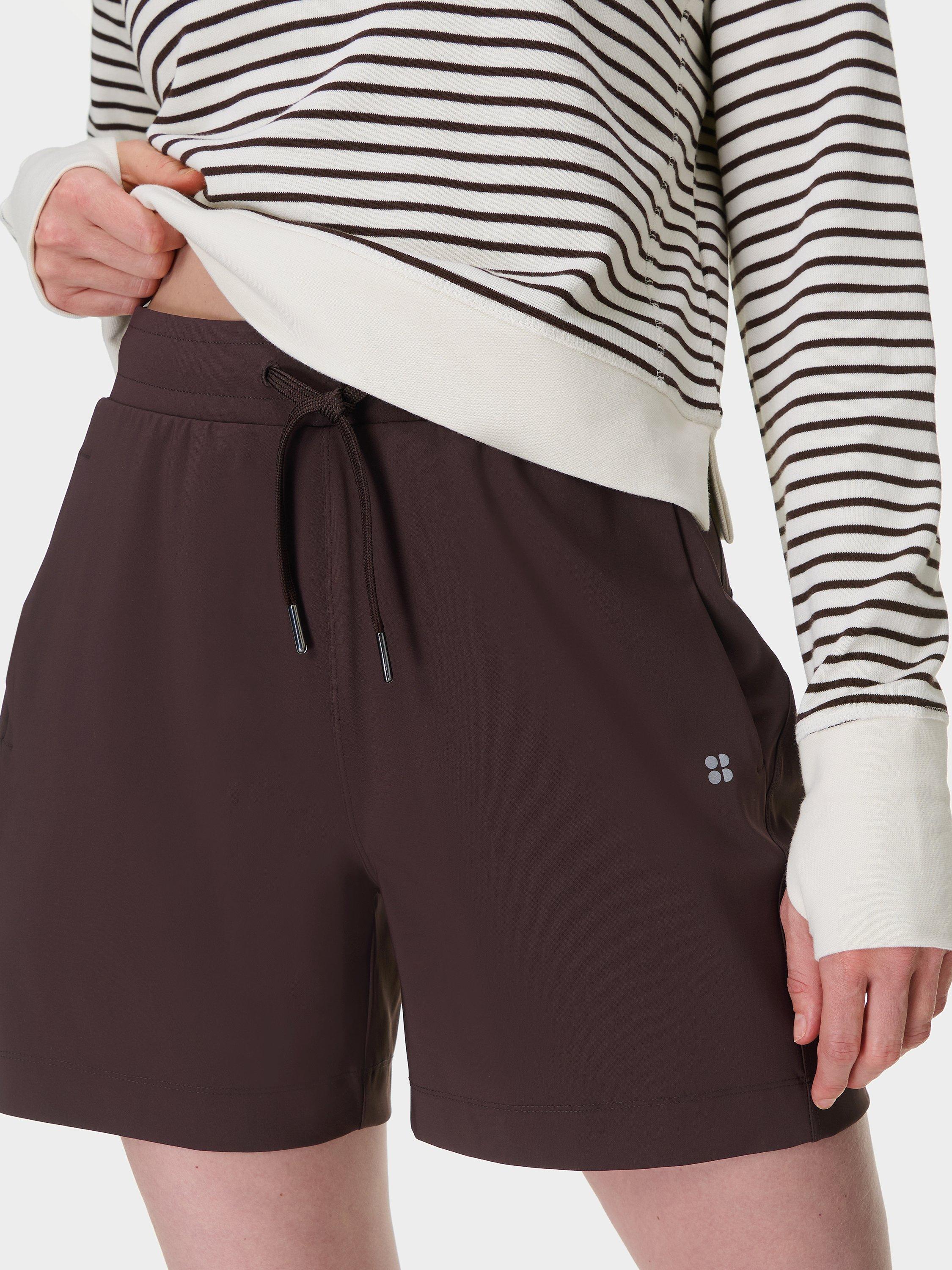 Product image 2 of 6, which shows Sweaty Betty Explorer 5.5" Shorts, Sable Brown, XXS