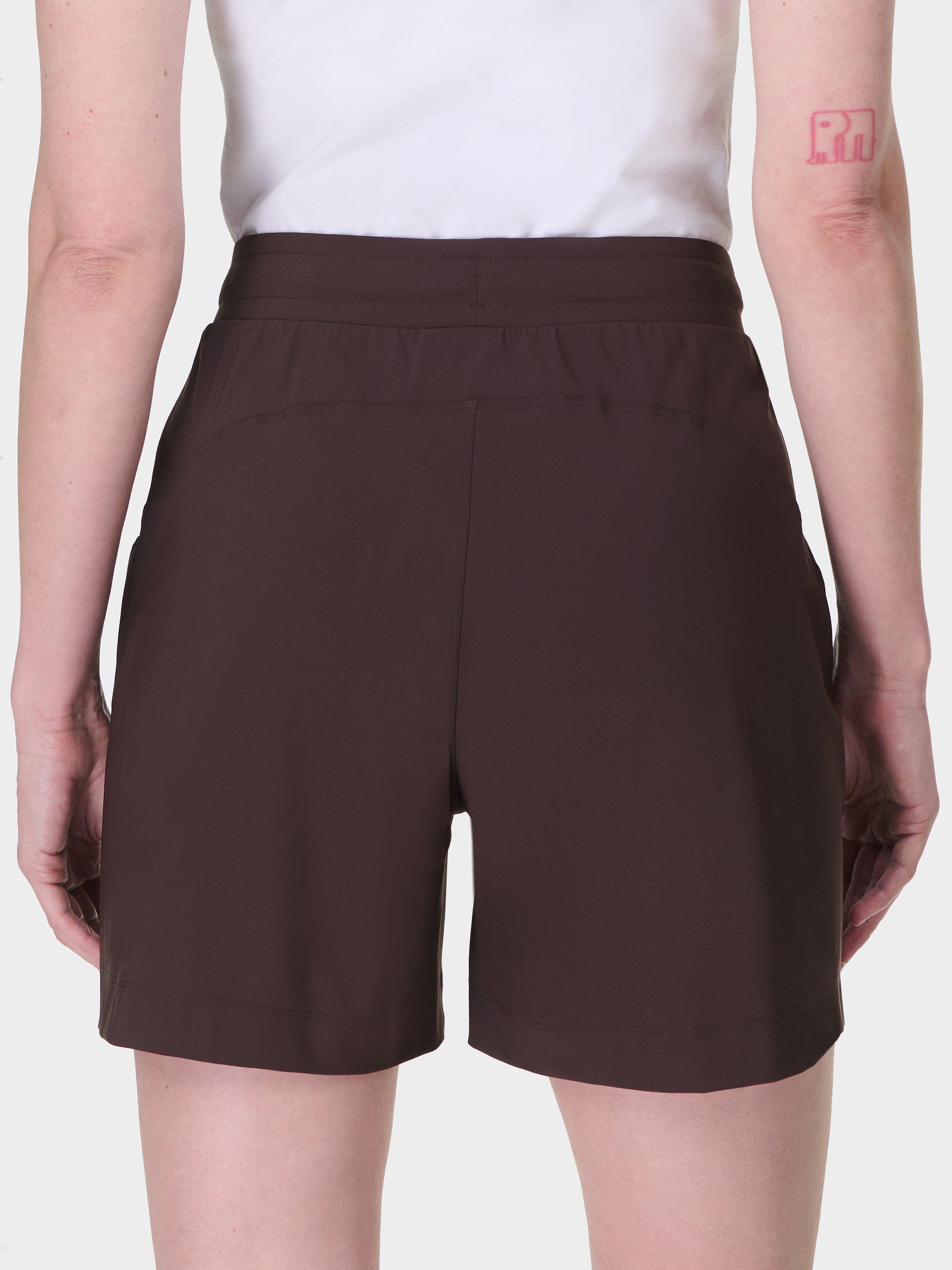 Product image 4 of 6, which shows Sweaty Betty Explorer 5.5" Shorts, Sable Brown, XXS