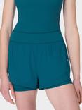 Sweaty Betty Tempo Run Shorts, Cabin Blue
