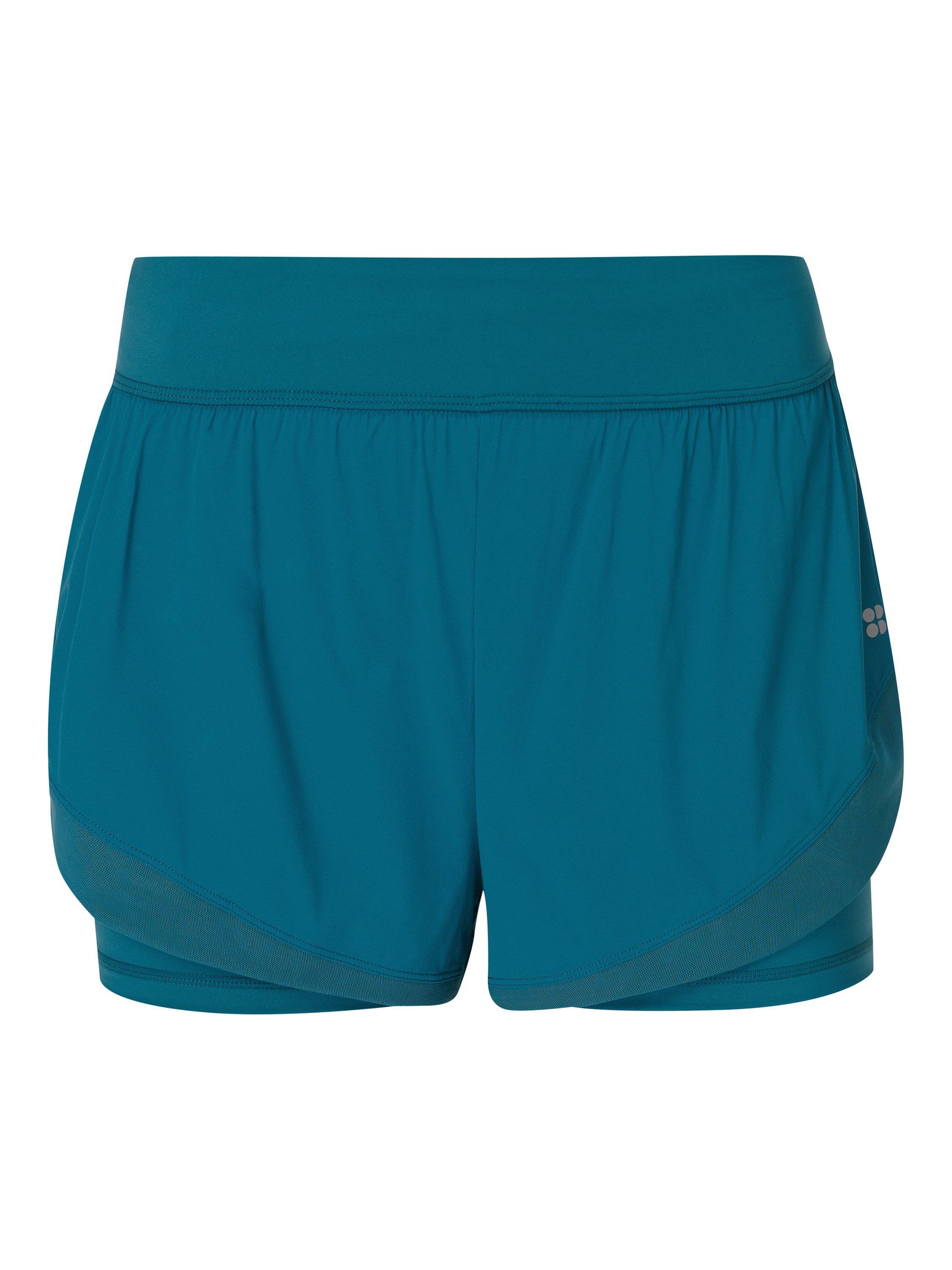 Product image 8 of 8, which shows Sweaty Betty Tempo Run Shorts, Cabin Blue, XXS