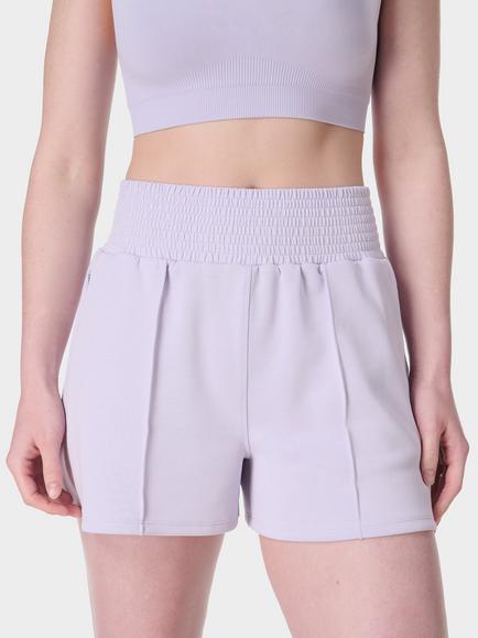 Sweaty Betty Sand Wash CloudWeight Shorts, Heather Purple