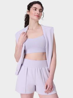 Sweaty Betty Sand Wash CloudWeight Shorts - view 2, Heather Purple