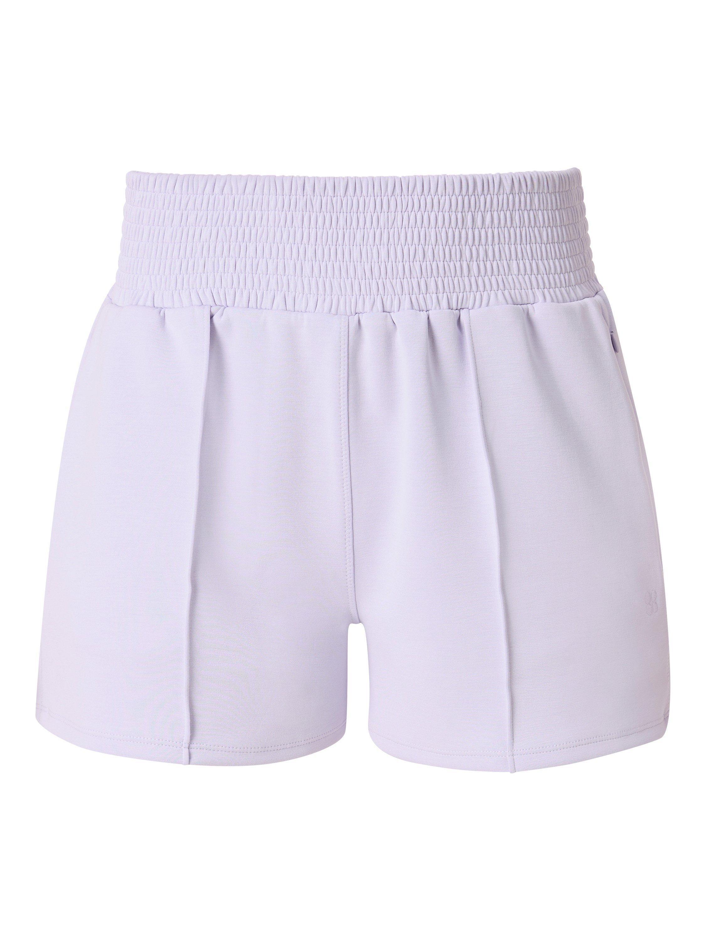 Product image 7 of 7, which shows Sweaty Betty Sand Wash CloudWeight Shorts, Heather Purple, XXS